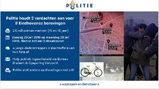 Politie houdt 2 verdachten van 3 Eindhovense straatroven aan