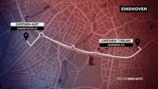 Gezocht: Twee cafetaria overvallen in Eindhoven