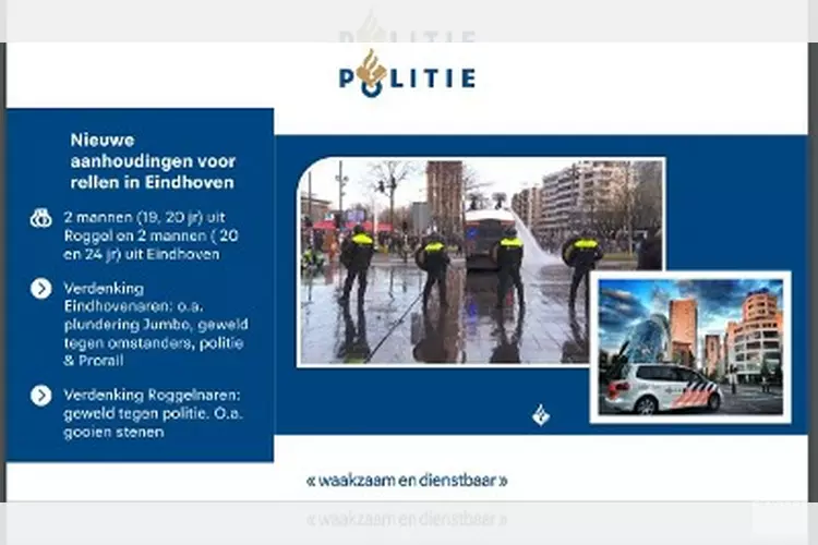 Nieuwe aanhoudingen voor rellen in Eindhoven