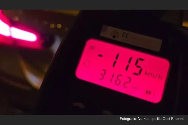 Man raakt rijbewijs kwijt, 61 km per uur te hard door Eindhoven